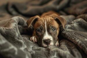 ai generado fotografía de un linda perro, nacional perrito día concepto foto