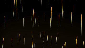 Rain of fire of fireballs or comets raining down setting ground aligh. Abstract animation of fire rain photo