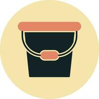 Water Bucket Vector Icon