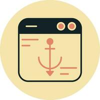 Anchor Text Vector Icon