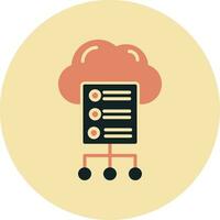 Cloud Server Vector Icon
