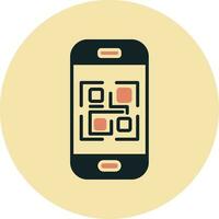 icono de vector de código qr