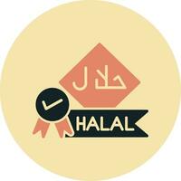 icono de vector halal