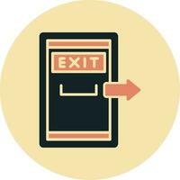 Exit Door Vector Icon