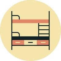 Bunk Bed Vector Icon