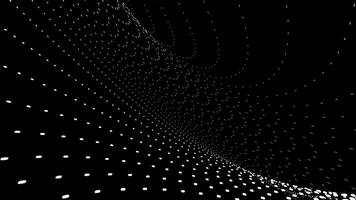 Background with small polka dots pattern and hallucination effect. Design. Flowing canvas of tiny dots on a black background. photo