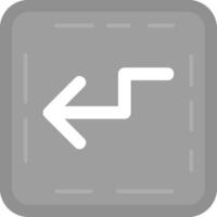 Zigzag Grey scale Icon vector