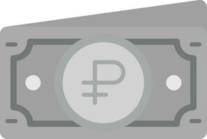 Ruble Grey scale Icon vector