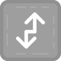 Zigzag Grey scale Icon vector