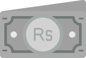 Rupee Grey scale Icon vector