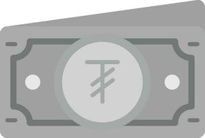 Tugrik Grey scale Icon vector