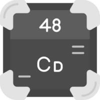 cadmio gris escala icono vector