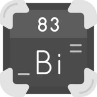 Bismuth Grey scale Icon vector