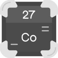 Cobalt Grey scale Icon vector