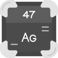 plata gris escala icono vector