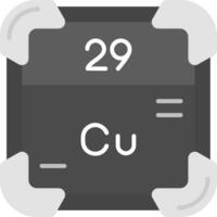 Copper Grey scale Icon vector