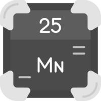 Manganese Grey scale Icon vector