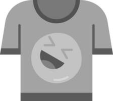 Tee Grey scale Icon vector