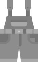 Overalls Grey scale Icon vector