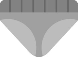 ropa interior gris escala icono vector