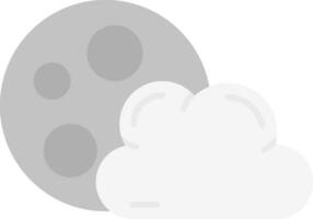 Night Grey scale Icon vector