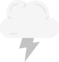 Lightning Grey scale Icon vector