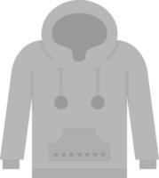 Hoodie Grey scale Icon vector