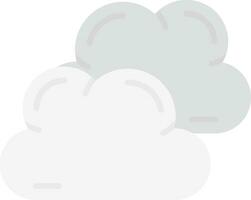 nublado gris escala icono vector