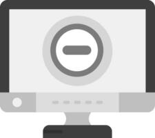 Stop Grey scale Icon vector