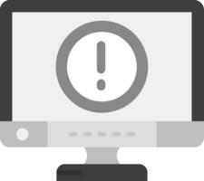 Error Grey scale Icon vector