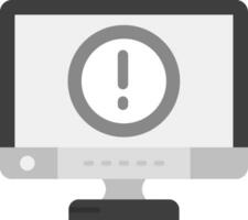 Error Grey scale Icon vector