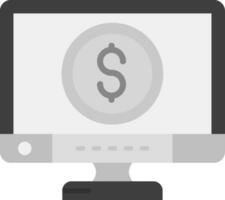 Money Grey scale Icon vector