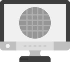 Grid Grey scale Icon vector