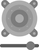 altavoz gris escala icono vector