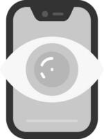 Vision Grey scale Icon vector