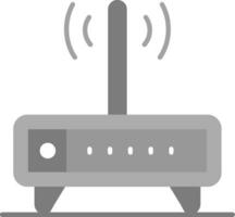 Modem Grey scale Icon vector