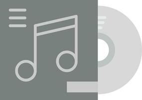 Cd cover Grey scale Icon vector