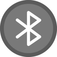 Bluetooth Grey scale Icon vector