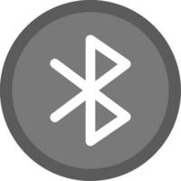 Bluetooth Grey scale Icon vector