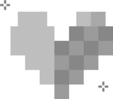 Pixel Grey scale Icon vector