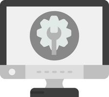 Maintenance Grey scale Icon vector