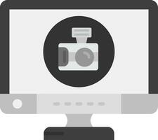 Camera Grey scale Icon vector