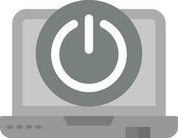 Power off Grey scale Icon vector