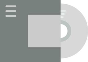 Disc Grey scale Icon vector