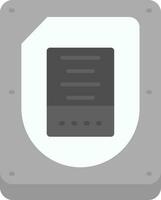 Disk Grey scale Icon vector