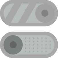 Toggle Grey scale Icon vector