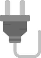 Plug Grey scale Icon vector