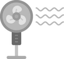 Pedestal fan Grey scale Icon vector