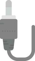 Audio cable Grey scale Icon vector