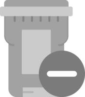 Eliminar gris escala icono vector